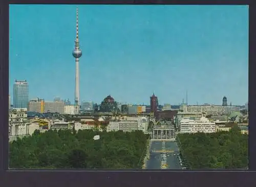 Ansichtskarte Berlin Brandenburger Tor Fernsehturm Ost Berlin Verlag