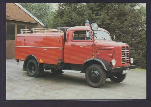 Ansichtskarte Tanklöschfahrzeug Borgward B 522 A-O Freiwillige Feuerwehr Oyle