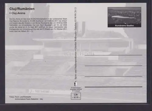 Ansichtskarte Fußballstadion Cluj Rumänien Cluj Arena