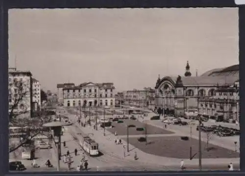 Ansichtskarte Bremen Bahnhofplatz Straßenbahn