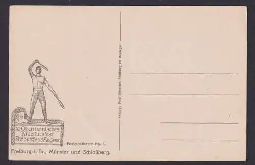 Ansichtskarte Freiburg Breisgau Baden Württemberg Anlass Oberrheinisches