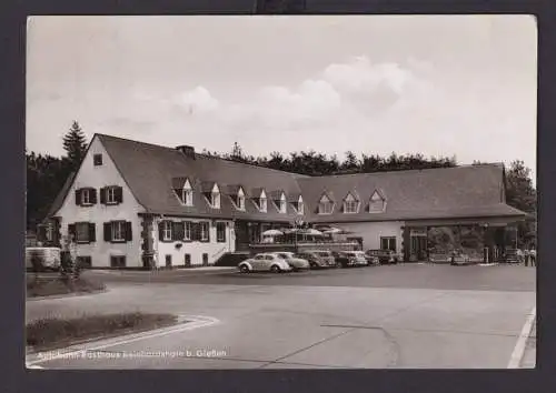 Ansichtskarte Auto Oldtimer Gießen Hessen Autobahn Rasthaus Reinhardshain Goslar