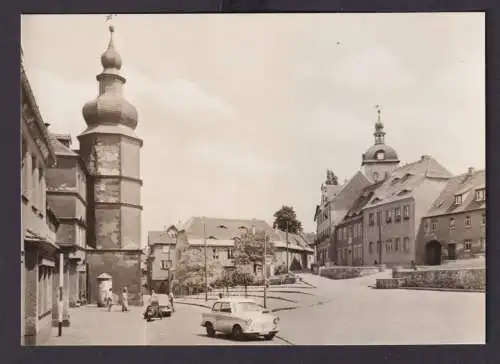 Ansichtskarte Mücheln Geiseltal Sachsen Anhalt Marktplatz Verlag Bild u. Heimat