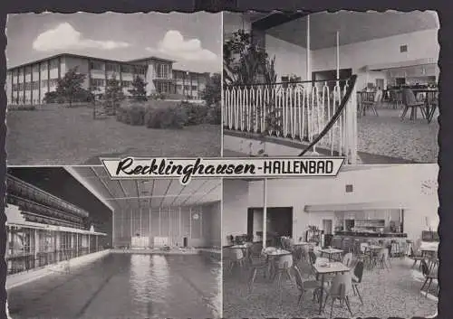 Ansichtskarte Recklinghausen NRW Erholung Spaß Freizeit Hallenbad n. Iserlohn