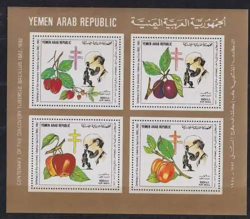 Jemen Yemen Kleinbogen little sheet 1982 Luxus postfrisch MNH Arab Republic