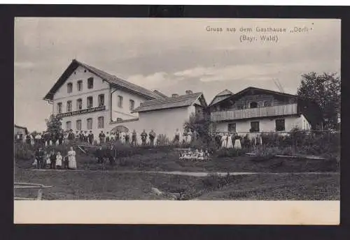 Ansichtskarte Bayerischer Wald Gasthaus Dörfl Bes.Josef Heindl Verlag Anton