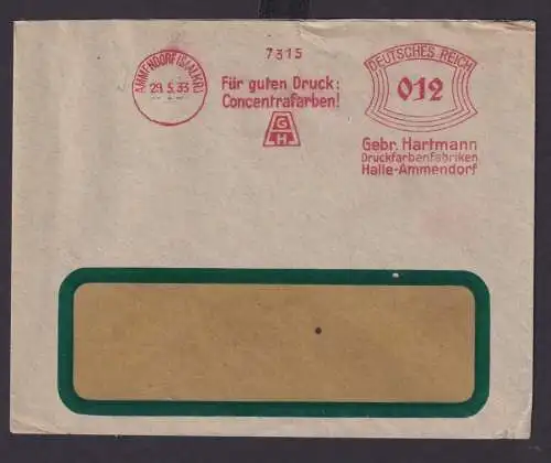 AFS Absenderfreistempel Deutsches Reich Drittes Reich Ganzsache SST Für guten