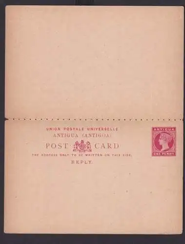 Briefmarken Britische Kolonien Antigua Ganzsache Queen Victoria Frage & Antwort