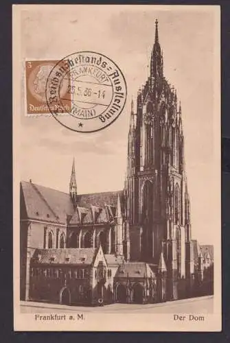 Ansichtskarte Frankfurt a. M. Dom Kirche selt. SST Stempel Reichsnährstands