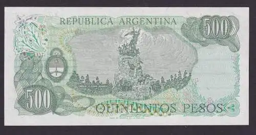 Banknote Geldschein Argentinien Südamerika 500 Pesos Top Erhaltung UNC