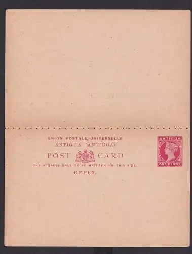 Briefmarken Britische Kolonien Antigua Ganzsache Queen Victoria Frage & Antwort