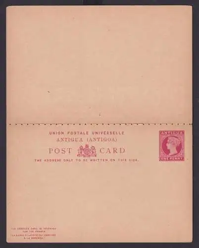 Briefmarken Britische Kolonien Antigua Ganzsache Queen Victoria Frage & Antwort