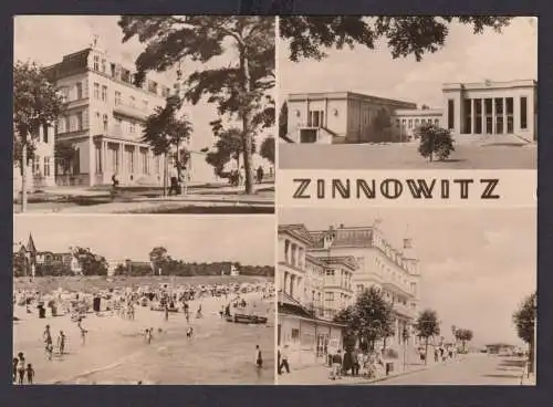 Ansichtskarte Zinnowitz Mecklenburg Vorpommern Insel Usedom Ostseebad Strand