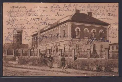 Ansichtskarte Sátoraljaújhely Neustadt Zeltberg Ungarn Haus Strasse n. Gröbming