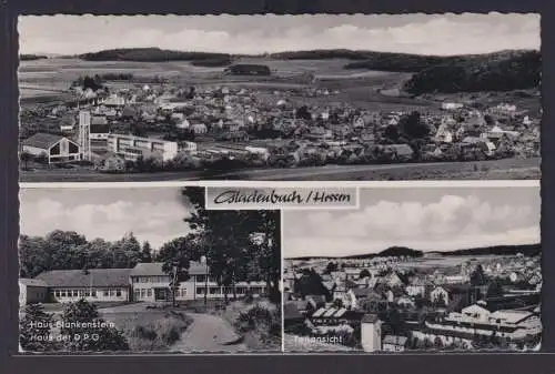 Ansichtskarte Gladenbach Totalansicht Haus Blankenstein Teilansicht Hessen nach