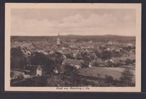 Ansichtskarte Radeburg Totalansicht Sachsen nach Oberpickenhain