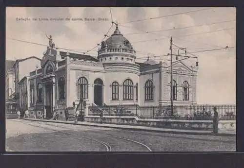 Ansichtskarte Bahia Brasilien Rathaus Estacao da Linha AK ohne Einteilung