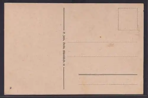 Ansichtskarte Künstlerkarte Spruchkarte Verlag B. Jahn Berlin Postbote Auto