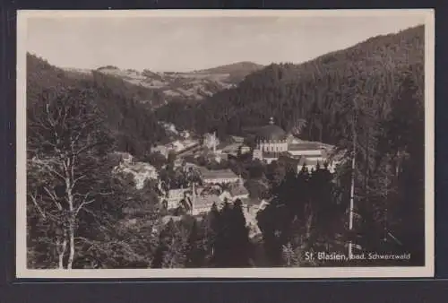 Ansichtskarte St. Blasien Totalansicht Landschaft Wälder Bad. Schwarzwald