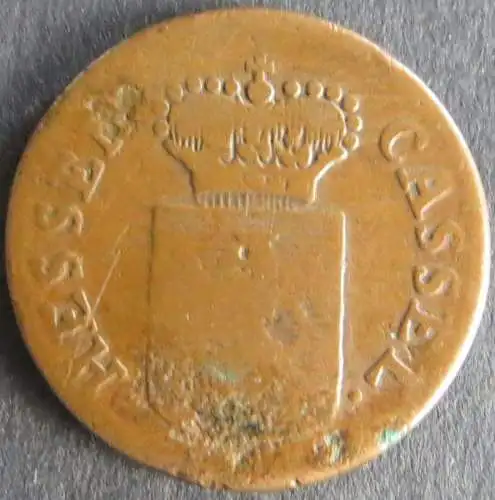 Münze Hessen-Kassel 1 Kreuzer 1783 schön