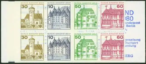 Berlin Markenheftchen 12 a oZ Burgen und Schlösser 1980 tadellos postfrisch