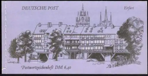 DDR Markenheftchen 10 Bauwerke und Denkmäler 1990 tadellos postfrisch