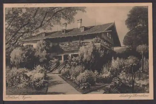 Ansichtskarte Rottach Egern Ludwig Thoma Haus 1937 Horgen Schweiz