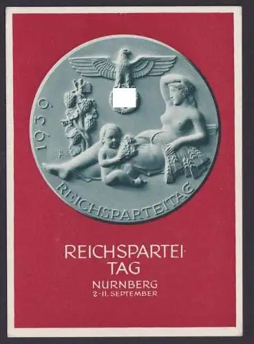 Deutsches Reich Ganzsache Reichsparteitag Nürnberg 2.-11.9.1939.