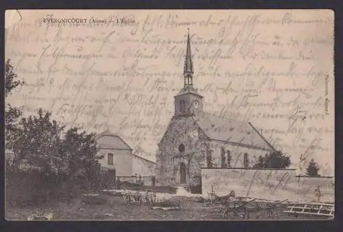 Evernicourt Feldpost LÈglise Kirche Frankreich Elberfeld Wuppertal