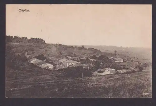 Ansichtskarte Crepion Frankreich Feldpost Totalansicht Pion. Komp. 287 Oldenburg