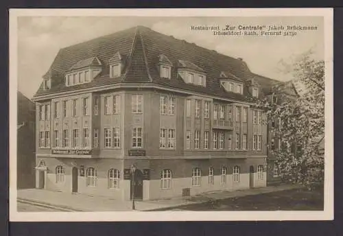 Ansichtskarte Düsseldorf Rath Restaurant Zur Centrale