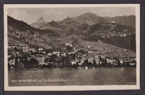 Ansichtskarte Montreux Schweiz Rochers de Naye