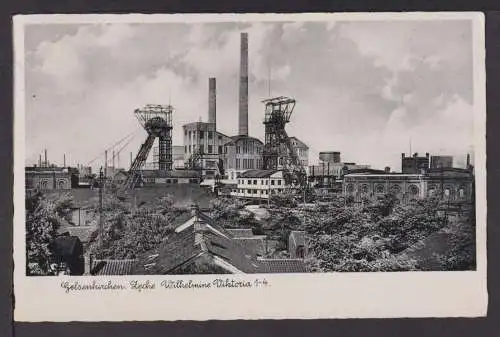 Ansichtskarte Gelsenkirchen Zeche Wilhelmine Viktoria 1940 Füssen Allgäu