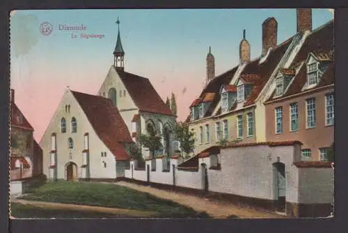 Ansichtskarte Dixmude La Beguinage Belgien 1916 Feldpost Potsdam