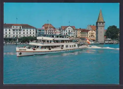 Ansichtskarte Schiffe Schifffahrt Lindau Hafen MS Austria