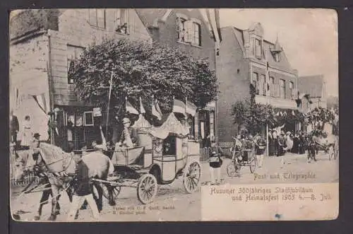 Ansichtskarte Husum Schleswig-Holstein 300 Jahre Stadtjubiläum 1903 Brunsbüttel