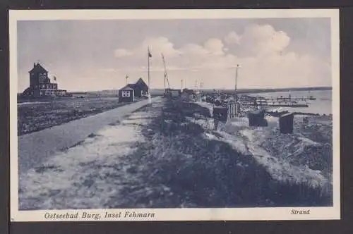 Ansichtskarte Ostseebad Burg Schleswig-Holstein Insel Fehmarn Strand