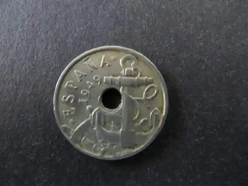 Münze Spanien 50 Centimos 1949 vzgl. Schön: 27