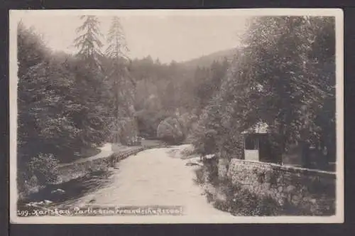 Ansichtskarte Karlsbad Tschechien Freundschaftssaal 1928 Enzenbach Österreich