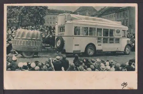 Auto Oldtimer Ansichtskarte Reklame Werbewagen Dr. August Oetker Bielefeld NRW