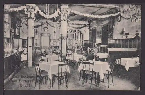 Ansichtskarte Münster i W NW 1911 Restaurant Zum Dortmunder Kindl Essen