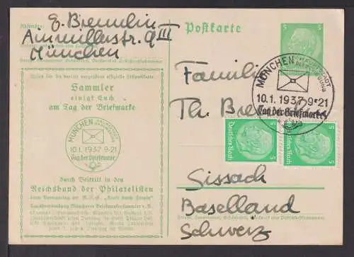 München Deutsches Reich Privatganzsache Hindenburg Philatelie Tag der Briefmarke