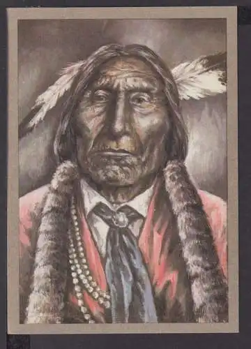 Ansichtskarte Indianer Cheyenne Krieger 1870