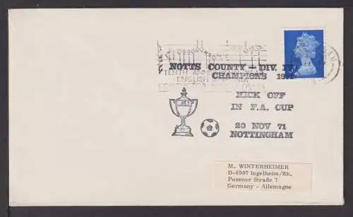 Großbritannien Sport Fußball toller SST Notts County Div. Champions Nottingham