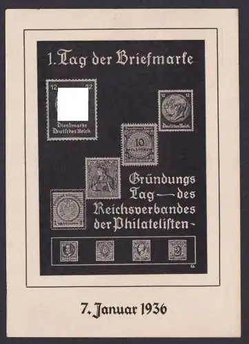 Berlin W 62 Deutsches Reich Privatganzsache Philatelie Hindenburg Tag der