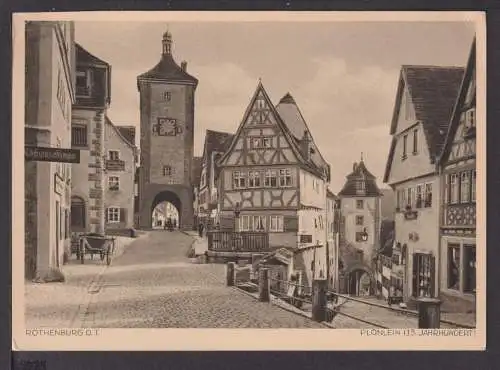 Ansichtskarte Rothenburg ob derTauber Bayern Plönlein