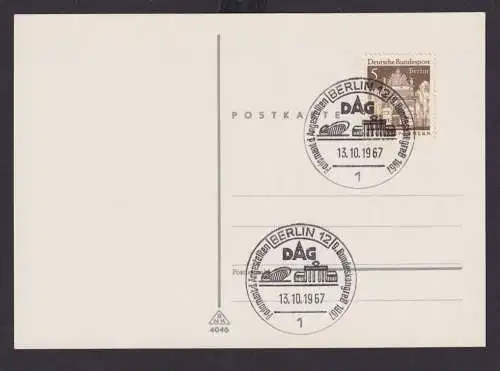 Berlin Brief inter. Sonderstempel Brandenburger Tor DAG 1967