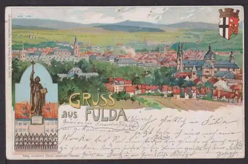 Ansichtskarte Fulda Litho Immelborn 1899