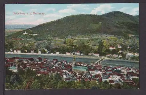 Ansichtskarte Heidelberg Baden-Württemberg v. d. Molkenkur