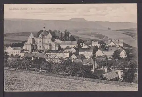 Ansichtskarte Albendorf Schlesien Ostgebiete 1907 Total mit der Heuscheuer